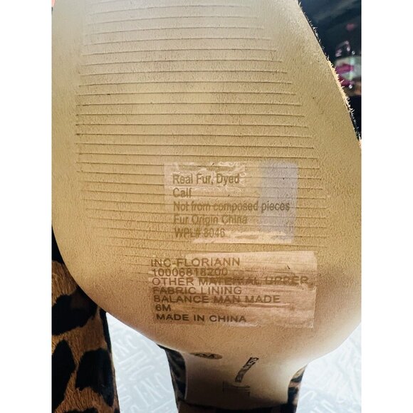 SZ 6M Real Fur, Dyed WPL#8046 New International Concepts Women Ankle Boots - Picture 4 of 4